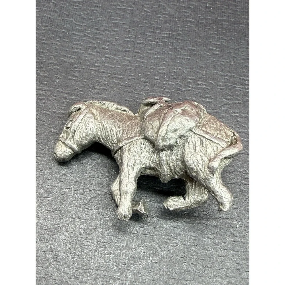 Vintage Little Figurines Lot of 9 Fine Pewter 1976 Animals, Birds